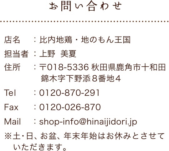 問い合わせについて